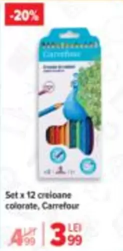 Set x 12 creioane colorate