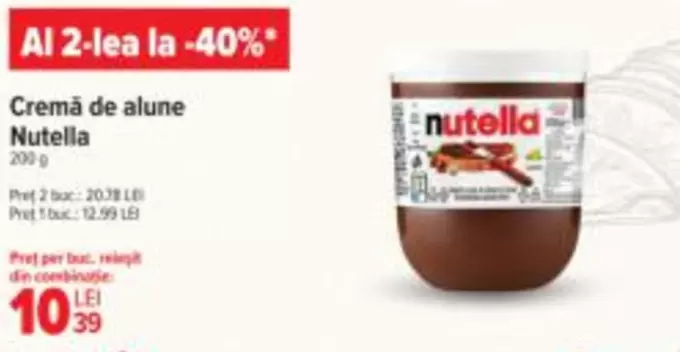 Nutella - Cremă de alune