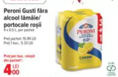 Gusti fära alcool lămâie/ portocale roşii