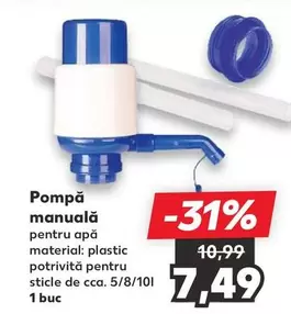 Pompă manuală pentru apă