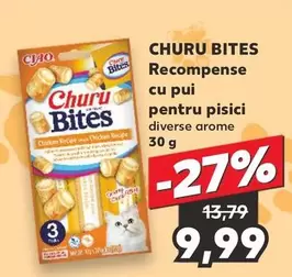 CHURU BITES Recompense cu pui pentru pisici