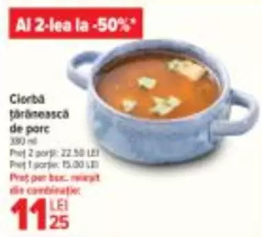 Ciorba țărănească de porc