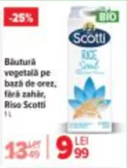 Băutură vegetală pe bază de orez, fară zahăr