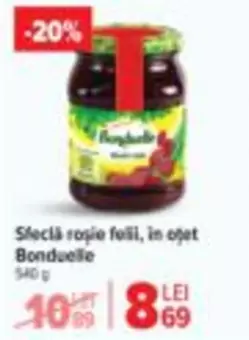 Sfeclă roșie felii, în oțet