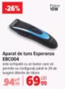 Aparat de tuns EBC004