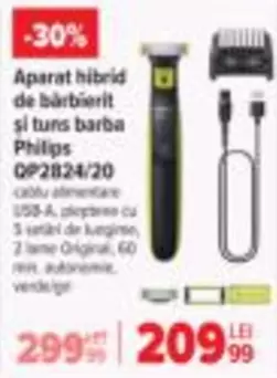 Philips - Aparat hibrid de bärbierit si turs barba QP2824/20