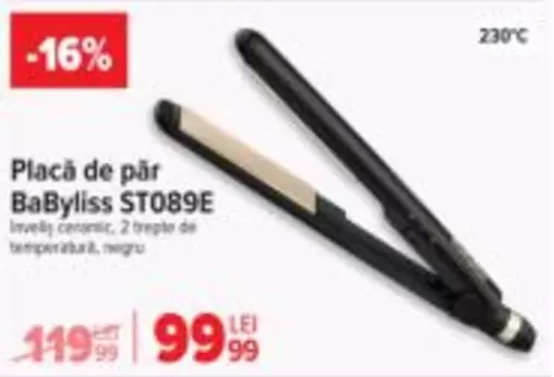 Babyliss - Placă de păr ST089E