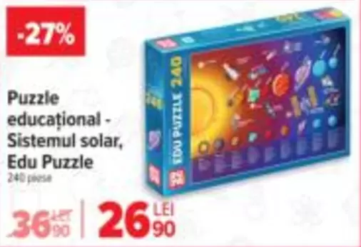 Puzzle educaţional - Sistemul solar