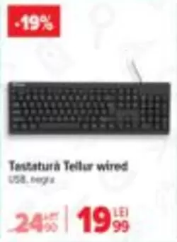 Tastatură Tellur wired