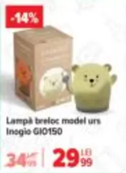 Lampă breloc model urs Inogio GI0150