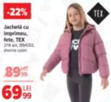 Jachetă cu Imprimeu, fete