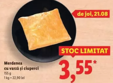 Merdenea cu varză și ciuperci