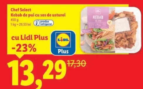 Kebab de pui cu sos de usturoi