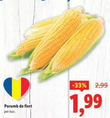 Porumb de fiert