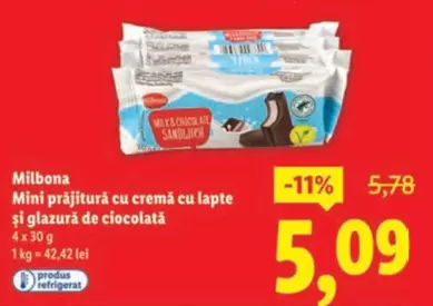Mini prăjitură cu cremă cu lapte şi glazură de ciocolată
