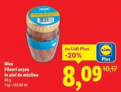 Fileuri anşoa în ulei de măsline