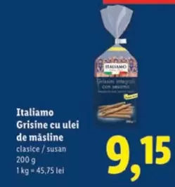 Grisine cu ulei de măsline