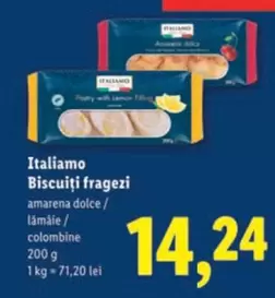 Biscuiți fragezi amarena dolce / lămâie/ colombine