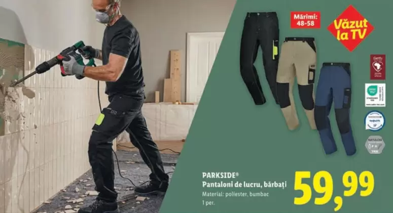 Pantaloni de lucru, bărbați