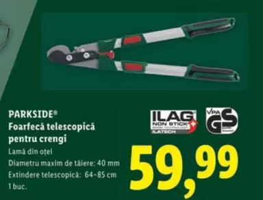 Foarfecă telescopică pentru crengi