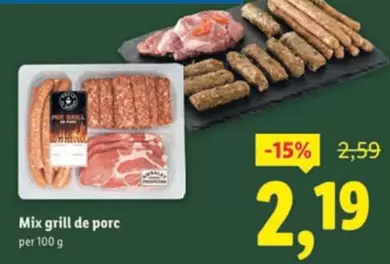 Mix grill de porc