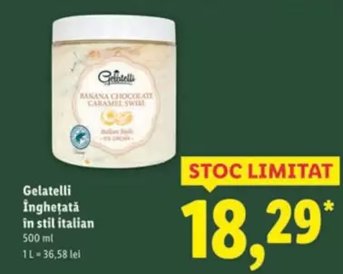 Inghețată in stil italian