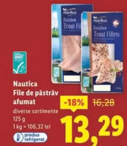 File de păstráv afumat