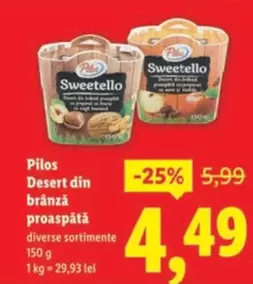 Desert din brânză proaspătă