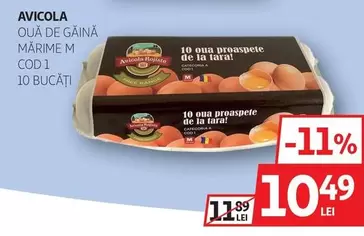 OUĂ DE GĂINĂ MĂRIME M
