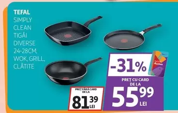 Tefal - TIGAI DIVERSE 24-28CM. WOK, GRILL, CLATITE