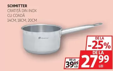 Schmitter - CRATIŢĂ DIN INOX CU COADA 14CM, 18CM, 20CM