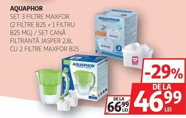 SET 3 FILTRE MAXFOR (2 FILTRE B25 +1 FILTRU B25 MG)/SET CANA FILTRANTĂ JASPER 2.8L CU 2 FILTRE MAXFOR B25