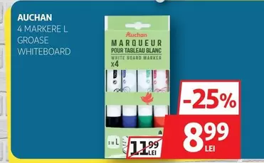 Auchan - 4 MARKERE L GROASE WHITEBOARD