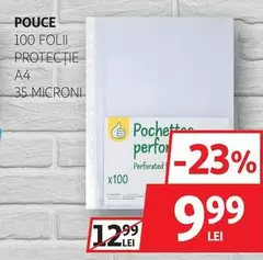100 FOLII PROTECTIE A4 35 MICRONI