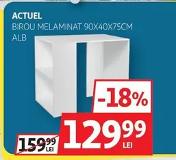 Actuel - BIROU MELAMINAT 90X40X75CM