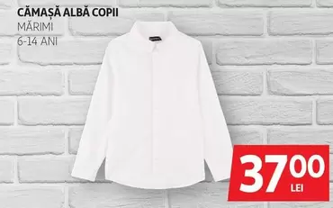 CĂMAȘĂ ALBĂ COPII