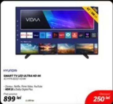 Hyundai - SMART TV LED ULTRA HD 4K 43" H43L6002 VIDA