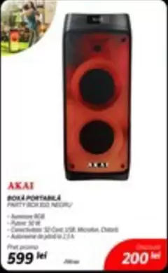BOXA PORTABILA PARTY BOX 3002 NEGRU