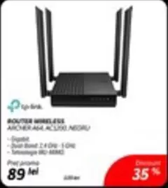 ARCHER A64,AC1200,NEGRU