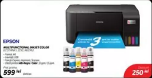 MULTIFUNCTIONAL INKJET COLOR ECOTANK L3250 NEGRU