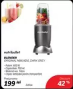 Nutribullet - BLENDER ORIGINAL N8640DG DARK GREY