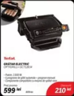 Tefal - GRĂTAR ELECTRIC OPTIGRILL+ GC752D34
