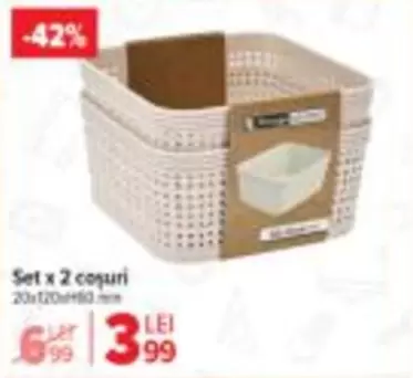 Set x 2 coșuri