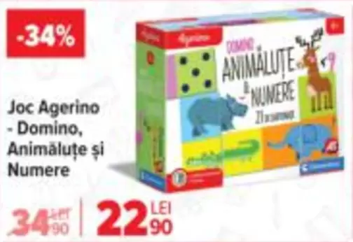 Joc Agerino - Domino, Animăluţe şi Numere