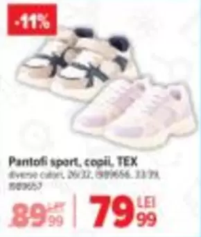 Pantofi sport, copii, TEX