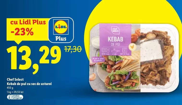 Kebab de pui cu ses de usturoi