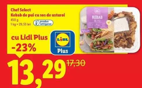 Kebab de pui cu sos de usturoi