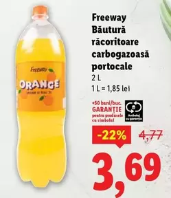 Băutură răcoritoare carbogazoasă portocale