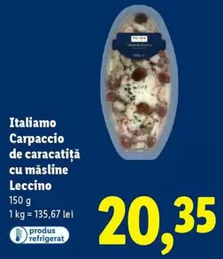 Carpaccio de caracatiţă cu măsline Leccino