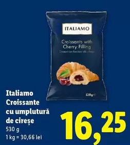 Croissante cu umplutură de cireșe